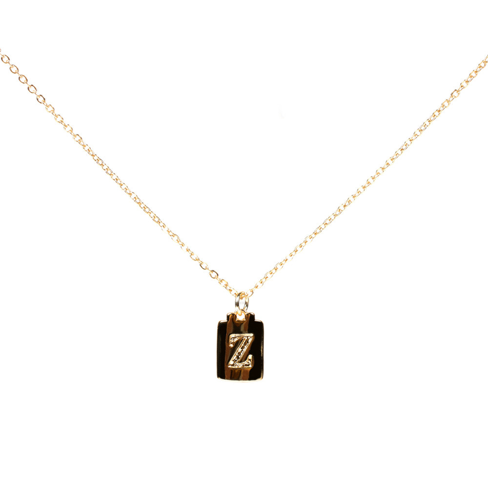 Fashion Square 26 English Letter Pendant Necklace display picture 18