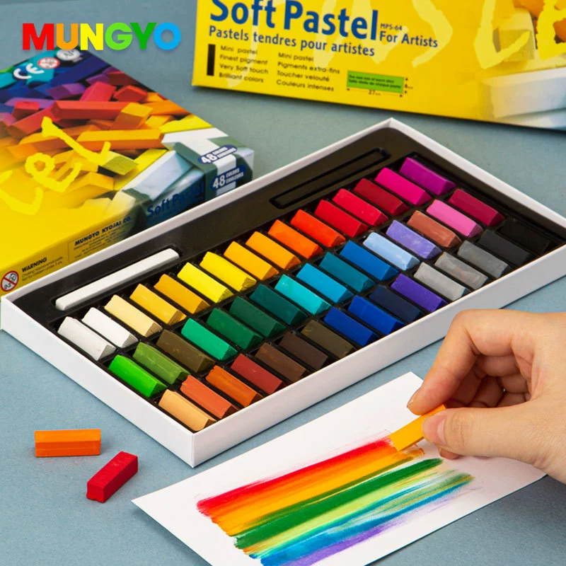 П Painted pigment chalk, 48 colors, 24 colors, for beginners