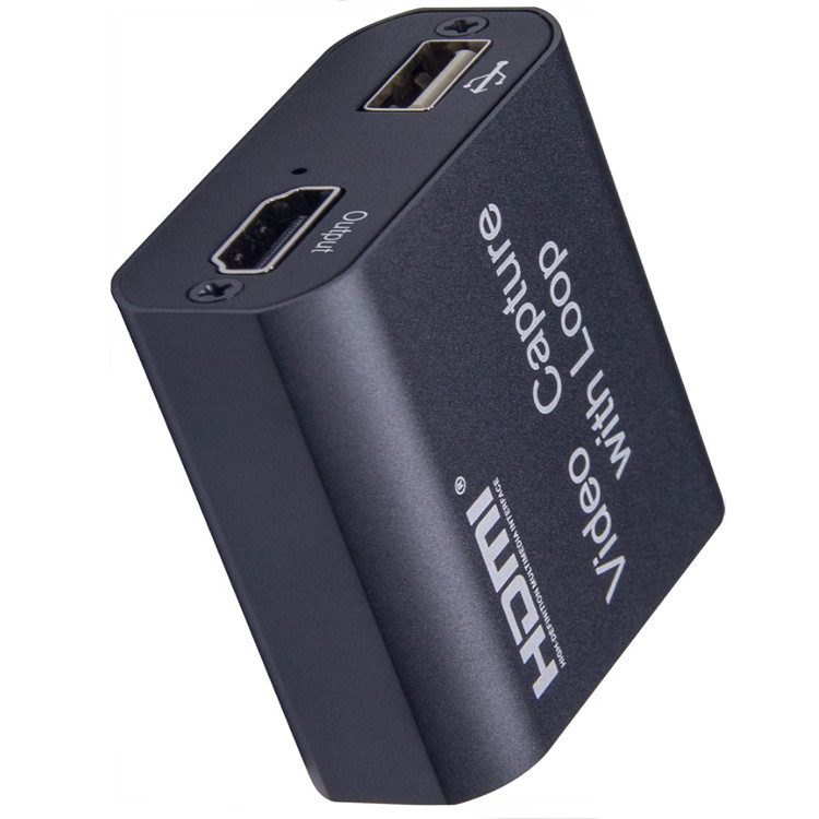 新品推荐HDMI 4K*2K 高清采集卡 双通道环出 人气直播随身必备