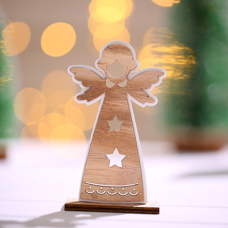 1 Piece Quantity Party Occasion Christmas Fashion Christmas Tree Elk Wood Party Ornaments