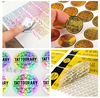 Anti -counterfeit labeling to customize non -dry glue disposable laser laser marks tear invalid anti -demolition and post -fidelity repair stickers