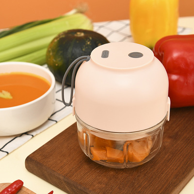 源头厂家便携式迷你辅食机家用料理机便携式无线捣蒜器电动绞肉机|ms