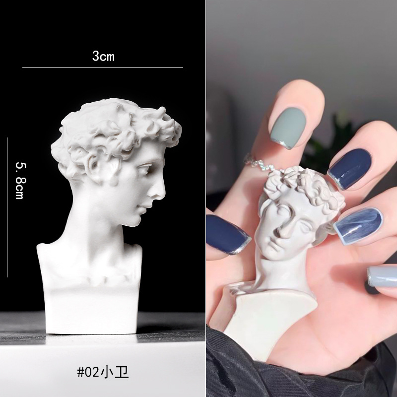 El mismo estilo de uñas fotografía apoyos decoración creativa David Apollo Manicura retro INS en línea decoración de celebridades Pequeño Libro Rojo