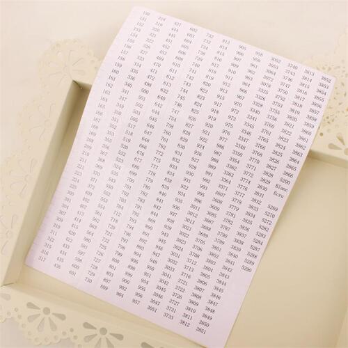 Cross-stitch DMC thread number sticker tool accessories thread sign embroidery color number label digital sticker label sticker