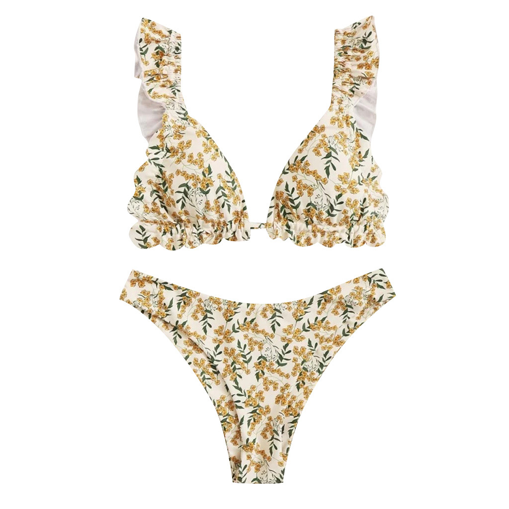 sexy printed split bikini swimsuit NSHL2211