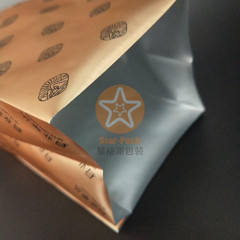 80克精美金色茶叶袋哑光纯铝防潮自封袋