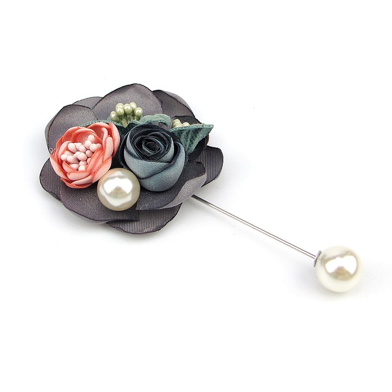 Fashion Yarn Rose Crystal Brooch Dress Suit Brooch Brooch For Men And Women display picture 5