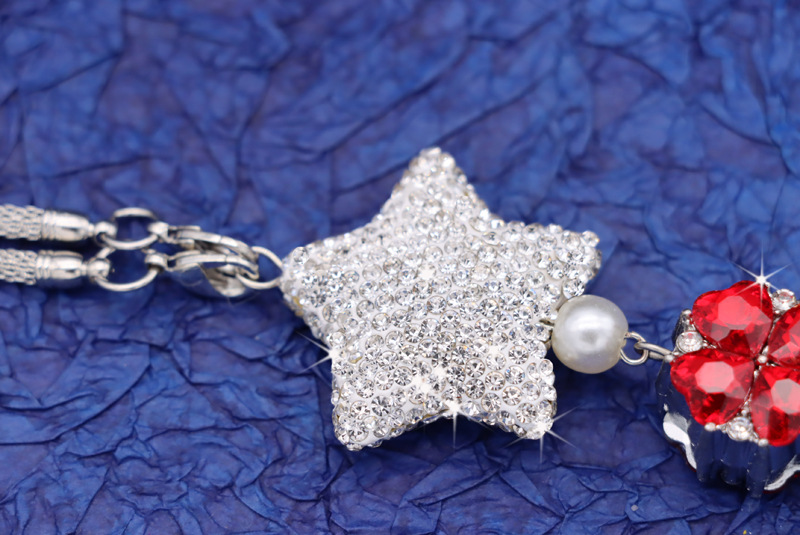 Car rearview mirror pendant metal pendant car Crystal Diamond Ball interior pendant car decoration rhinestone pendant ornaments