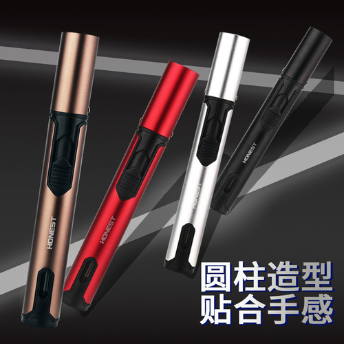 Baicheng new product windproof direct injection lighter cigar special spray gun direct injection portable outdoor lighter wholesale