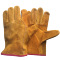 厂家直销牛皮司机手套 金黄色二层全皮耐磨防滑隔热劳保焊接手套