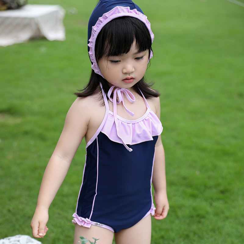 廠價直銷 2-9歲中小童 可愛兒童泳衣女日系連體寶寶遊泳衣
