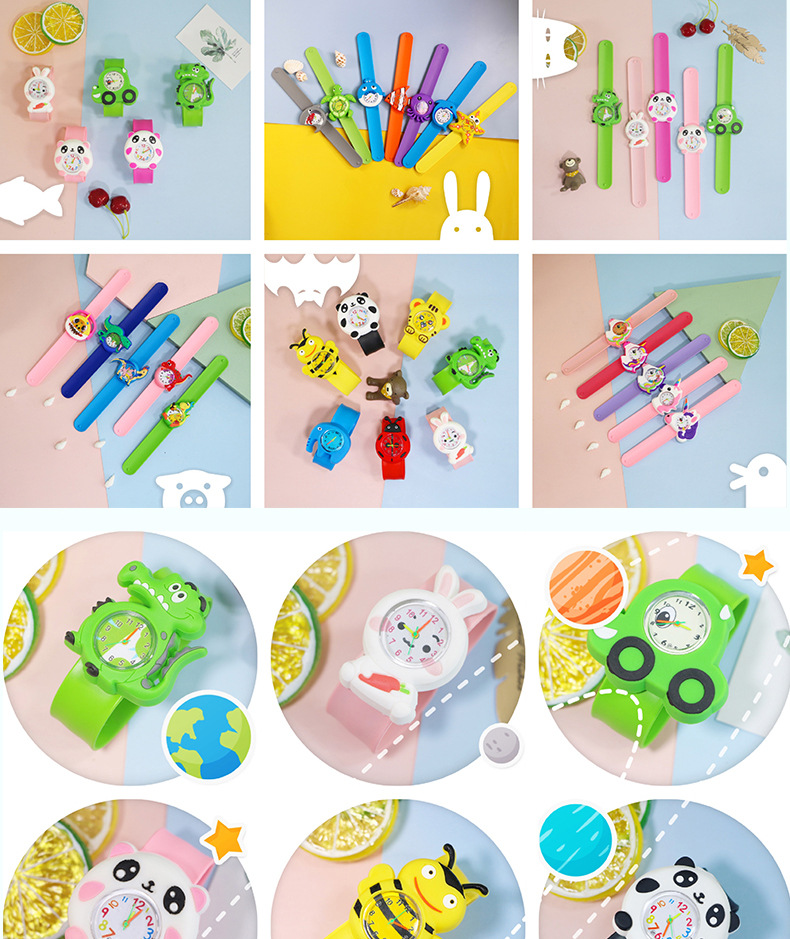 Cartoon Style Animal Ring Pop Quartz Kids Watches display picture 1