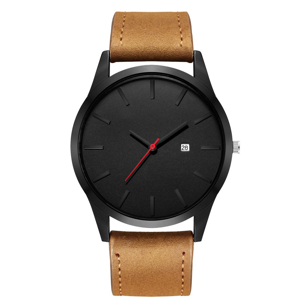 Simple Grande Montre De Mode Hommes Ceinture Matte Quartz Montre Hommes Calendrier Unique Sport Montre display picture 10