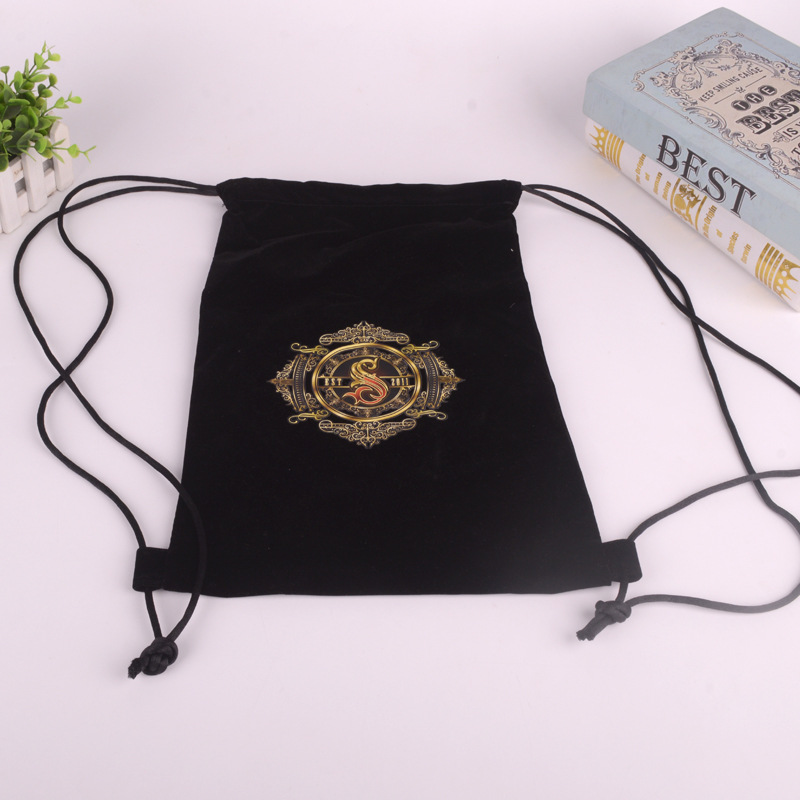 全棉帆布抽绳束口袋创意手提双肩背包鞋子包包收纳袋子定制logo