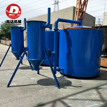 果木原木碳化设备 卧式干馏木材炭化机 滚筒三联体大型炭化炉