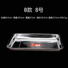 Stainless steel square tray disk dish dish barbecue steaming rice plate, dumpling plate barbecue fish plate iron plate rectangular plate