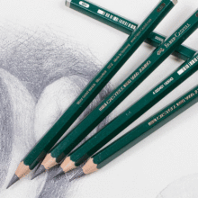 德國輝柏嘉粗芯鉛筆 9000素描繪圖設計美術畫畫專用多灰度鉛筆