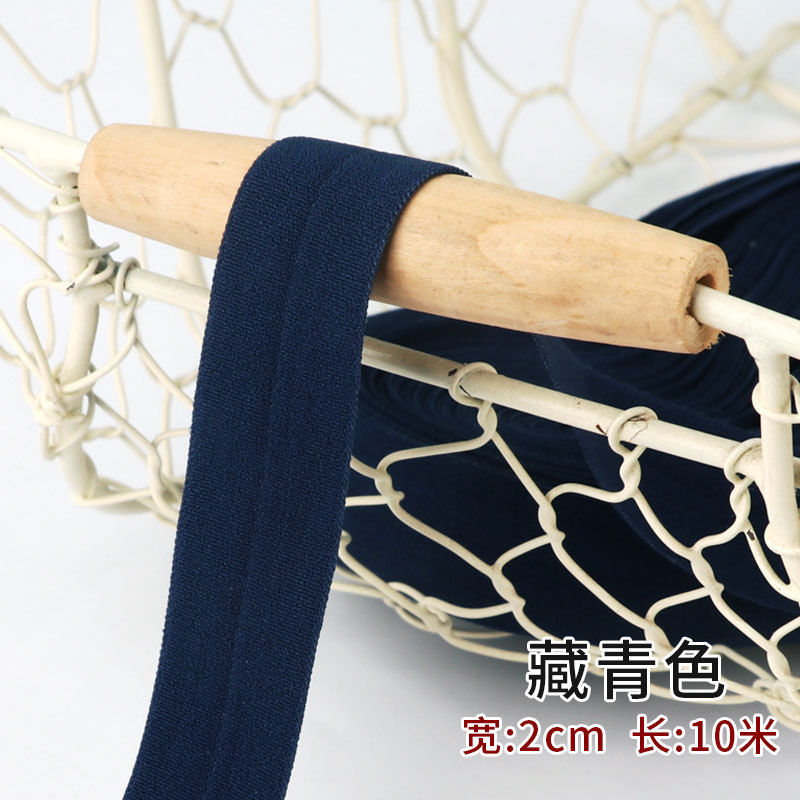 Tira de borde elástico de algodón accesorios de tela tira de borde de ropa de bebé cinta ropa interior banda elástica correa de tela plegable