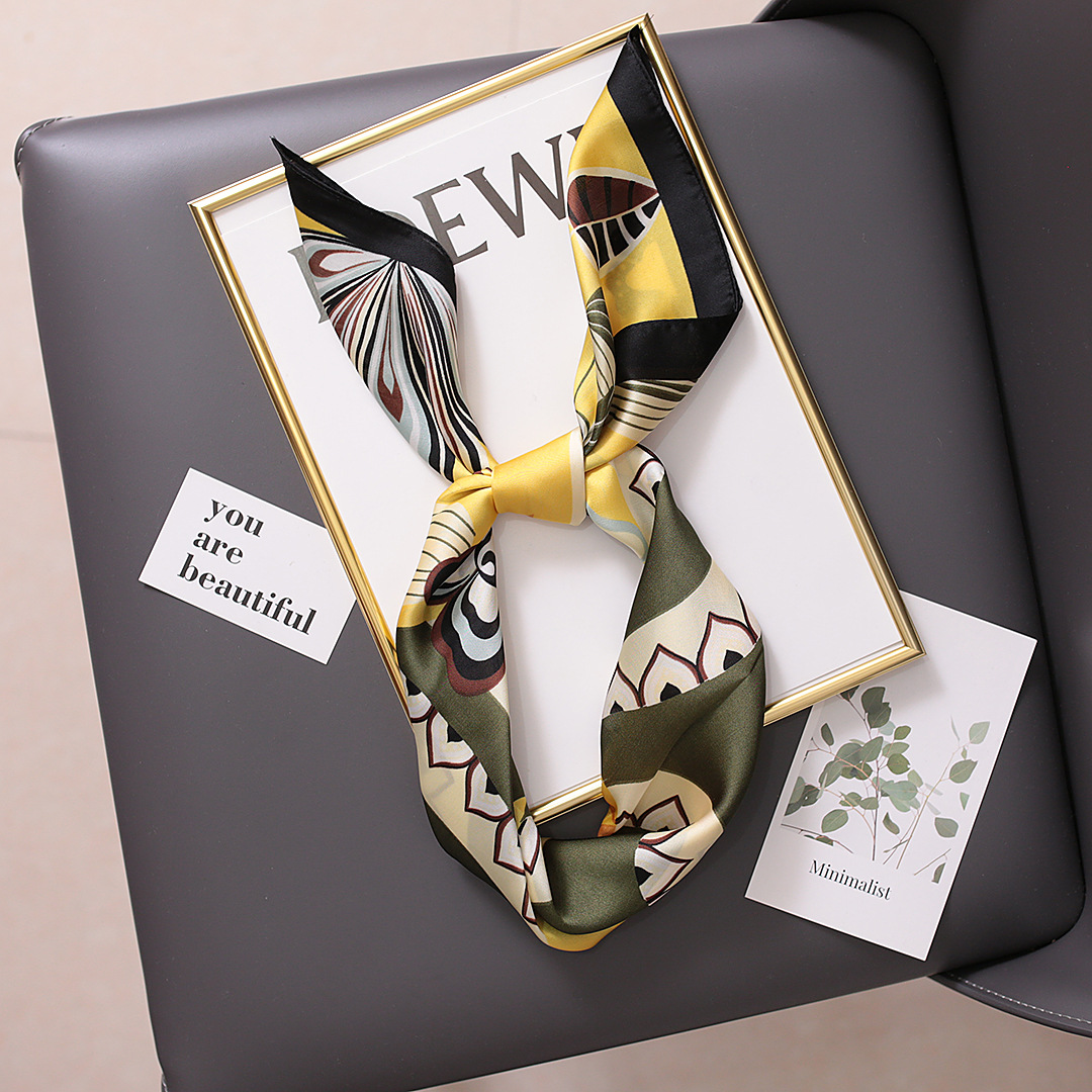 Thin Spring/Summer/Autumn/Winter New Silk Korean Edition Dongdaemun 70 Small Square Versatile Multi functional Scarf_voghion.com