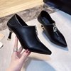 Fashionable footwear high heels pointy toe, 2020, autumn, trend of season, Korean style