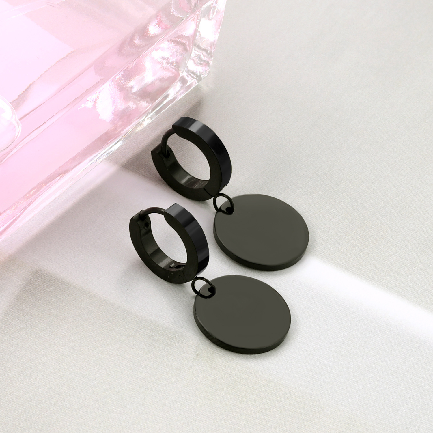 14g Weight Rhinestones Inlay Material Drop Earrings Classification 1 Pair Quantity Street Occasion Stainless Steel Material Triangle, Round, Heart Shape Pattern Women'S Gender Fashion Style Fashion Triangle Round Heart Shape Stainless Steel Rhinestones Drop Earrings 1 Pair 16