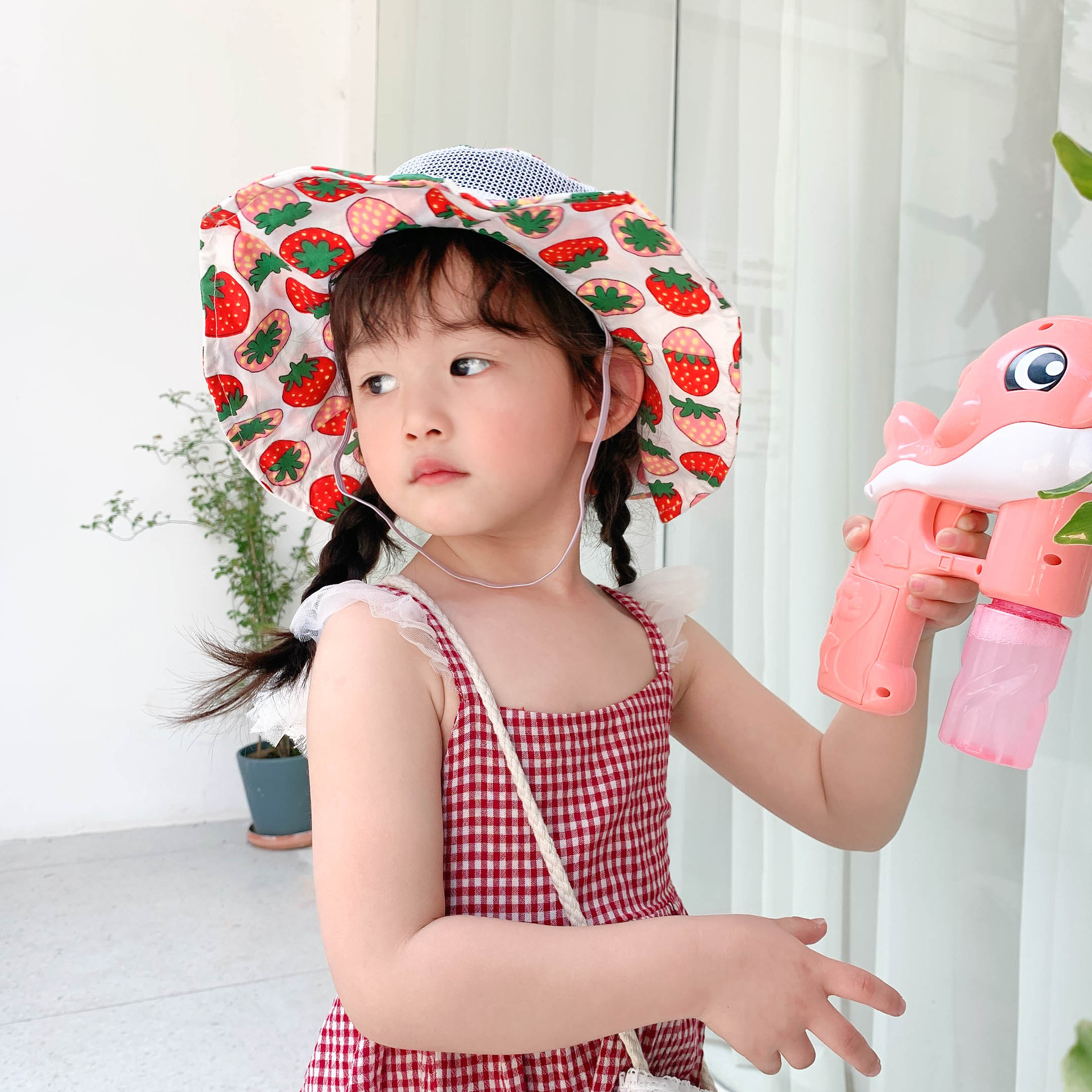 Children's Fruit Mesh Sunscreen Hat display picture 6