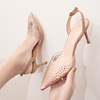 899-26 Bao Touta Transparent Sandals Female Fairy Wind Summer Summer Head Headicated Celebrity Celebrity