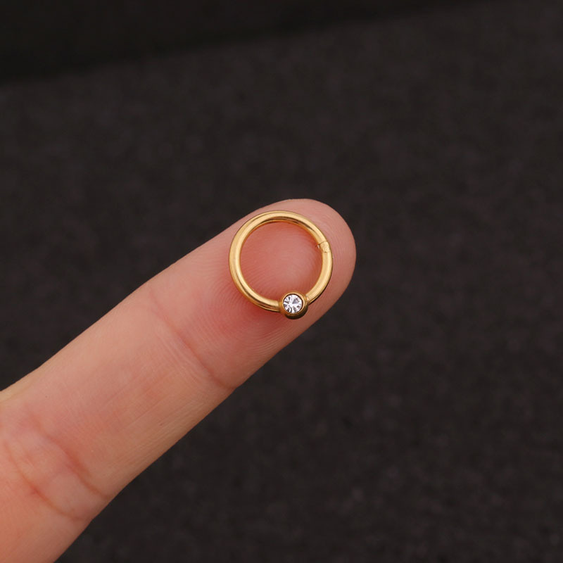 new fashion  stainless steel zircon earrings