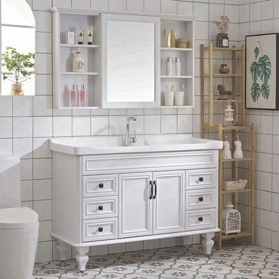 Modern minimalist TOILET Wash station carbon fibre Bathroom cabinet Facial Wash your hands Washbasin Floor cabinet Mirror cabinet