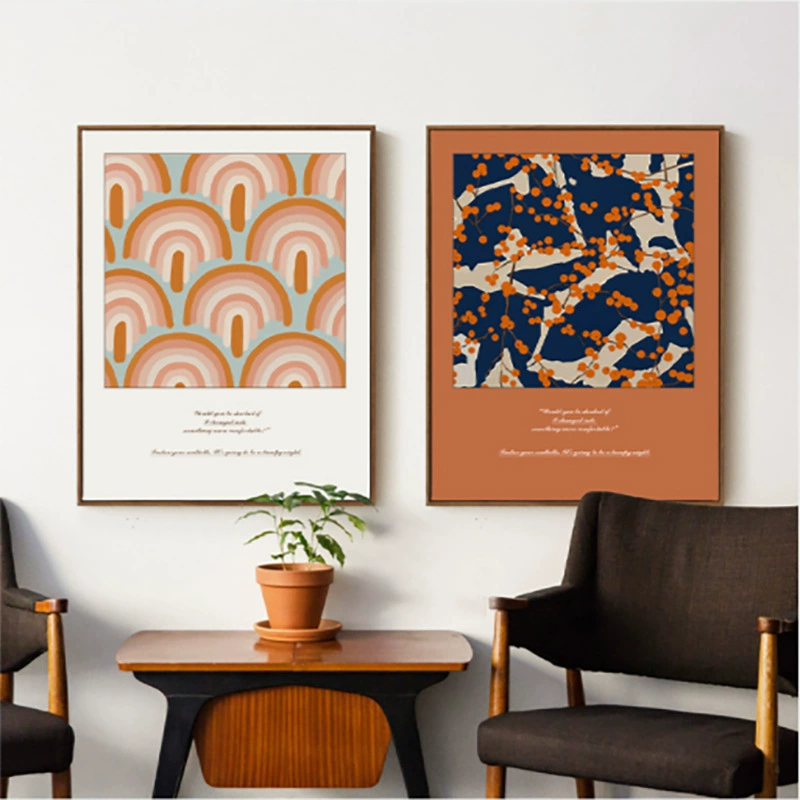 Современная минималистичная гостиная комплект hanging painting диван фоновая стена нордическая декоративная картина коридор вход ресторана настенная фреска