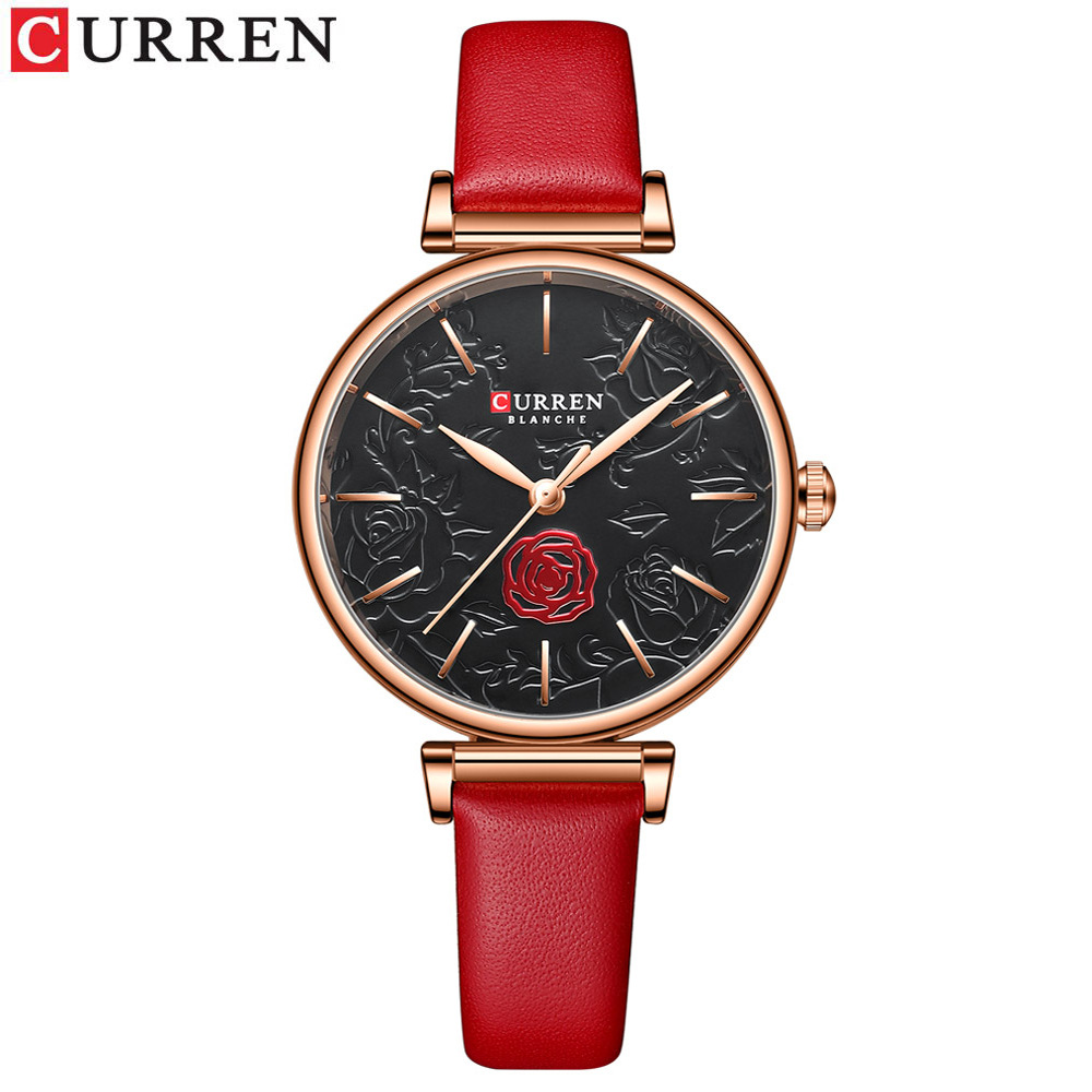 Reloj mujer cuarzo curren impermeable estilo casual con correa_voghion.com