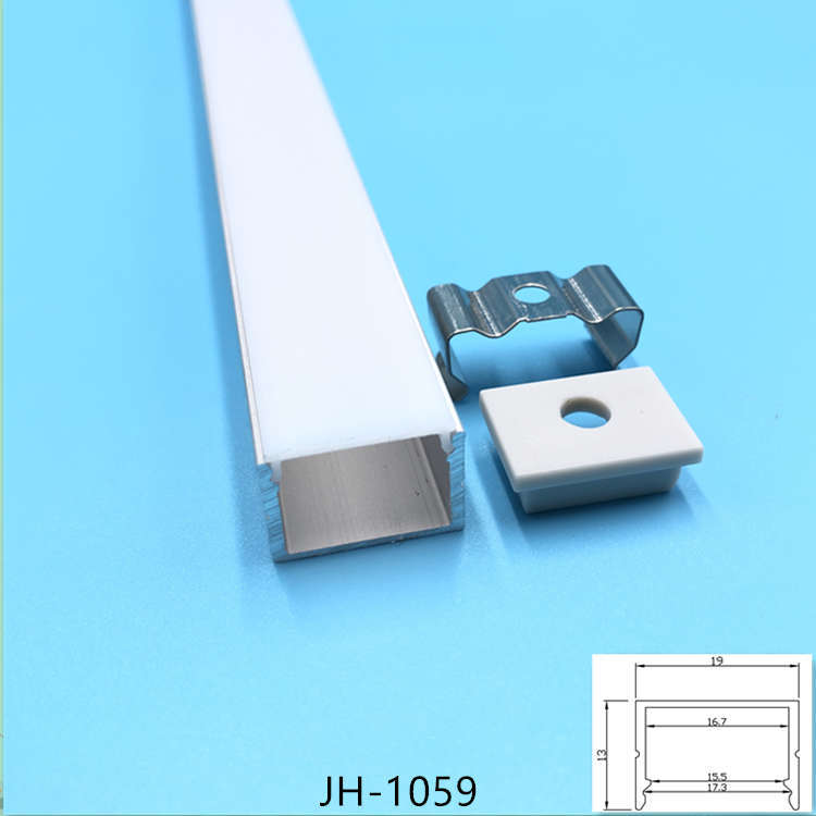 LED硬灯条铝槽外壳套件嵌入式线条灯健身房展厅灯铝槽U型槽套件