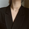 Necklace, chain for key bag , Japanese and Korean, diamond encrusted, internet celebrity, simple and elegant design