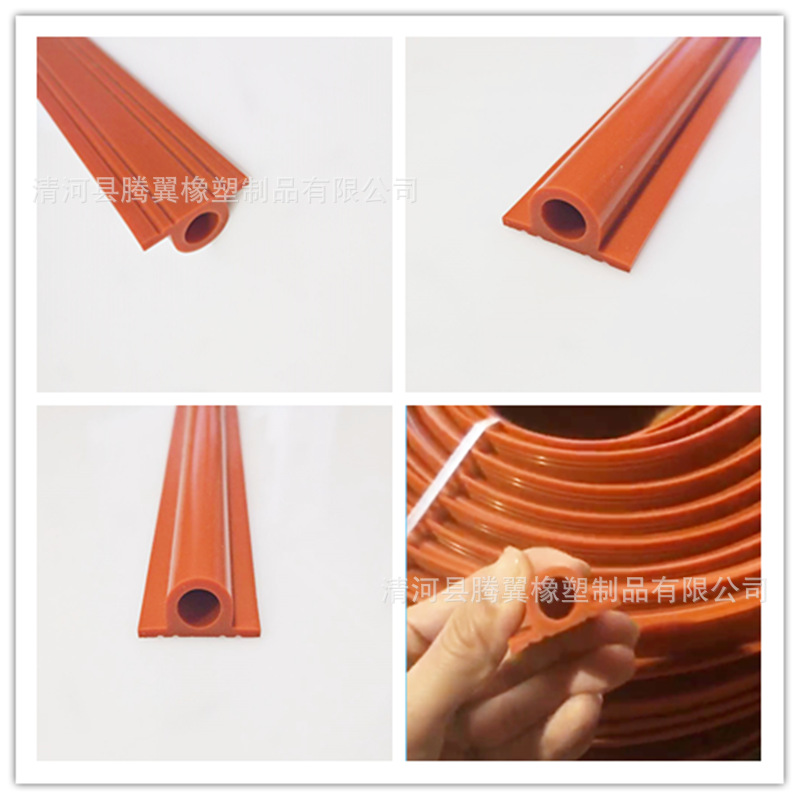 供应回流焊硅胶密封条锡炉高温硅胶条烘漆房门硅胶条