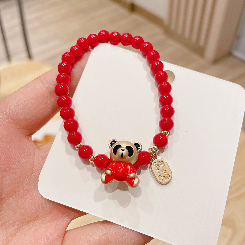 Cartoon Red Beads Bracelet display picture 3