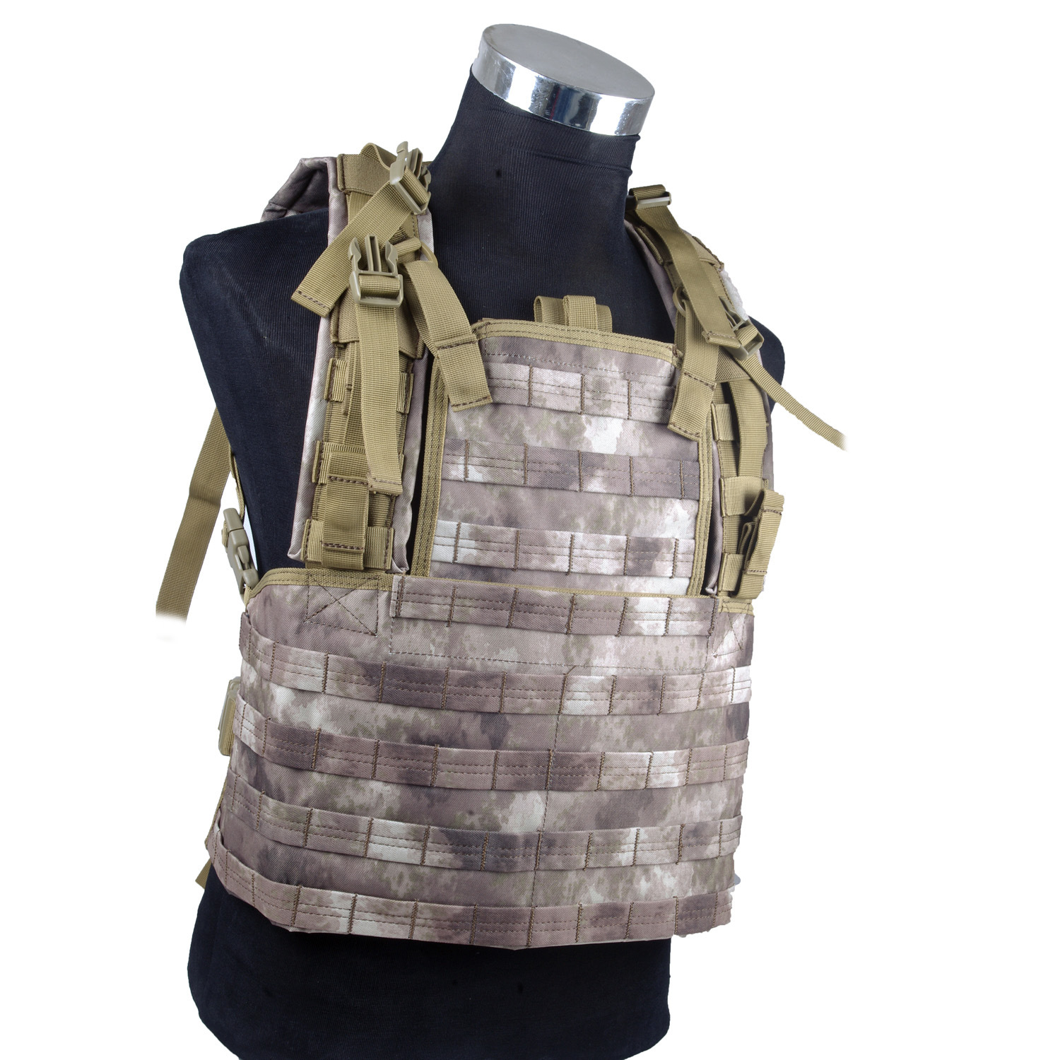 Chaleco táctico RRV MOLLE simple tático colgante de pecho chaleco de nylon equipo CS