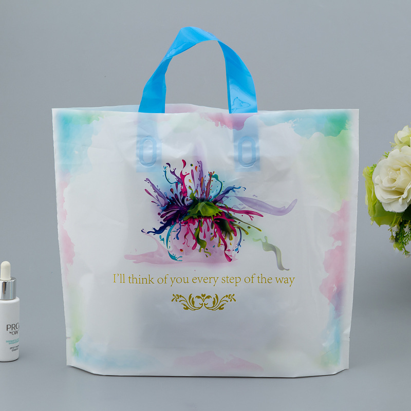 Nueva tienda de ropa engrosada bolso bolsa de embalaje bolsa de regalo cosméticos bolsa de compras bolsa de plástico logotipo personalizado