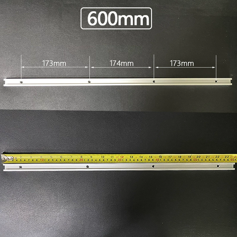 T‑shaped T‑slot sliding stop rail, woodworking limited guide, 300–1220 mm