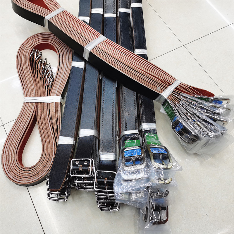 Best-selling men's genuine leather belts on the street, now knife-cut, single-piece pigskin belt, pin buckle belt, manufacturer ready stock wholesale