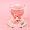 Wholesale home double -layer water cup Winnin Cup Breakfast Milk Cup Kitten Glass Cute Animal Men and Women Couple Cup