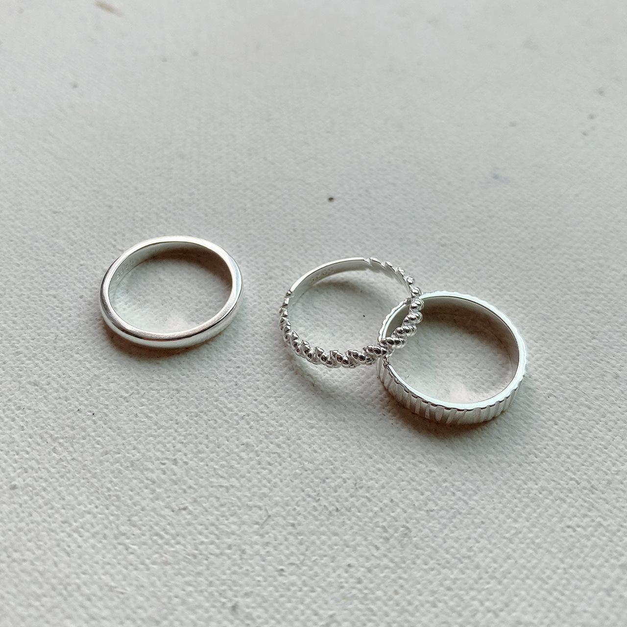 Einfacher Stil Einfarbig Sterling Silber Ringe display picture 5
