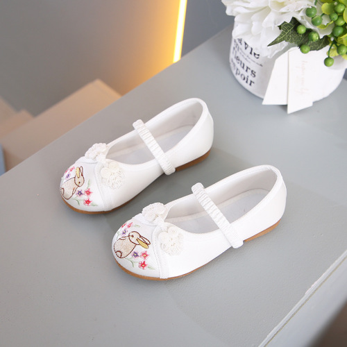 Hanfu shoes children ancient children shoes girls Chinese folk dance hanfu embroidered shoes National Beijing baby Tang Qipao children shoes