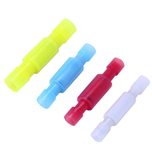 White nylon MDFNY0.5-078 bullet terminal male and female butt terminal to plug quick connection terminal