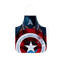 跨境热卖3D数码印花围裙 热转印涤纶围裙挂脖绑带定制围裙家居