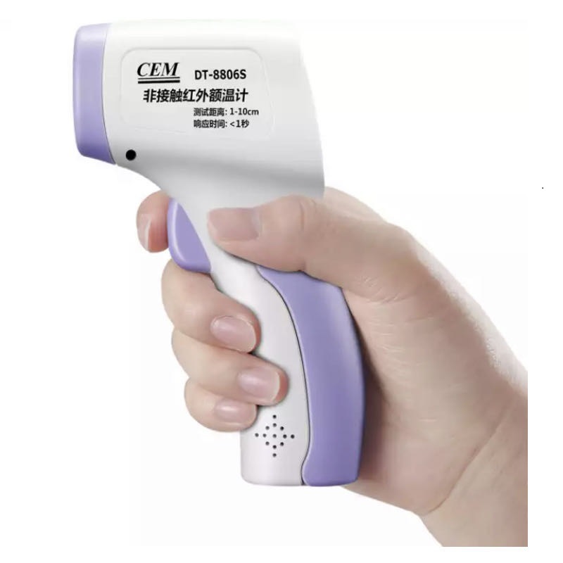Wholesale Cem/Hua Sheng Chang Non-Contact Infrared Forehead Thermometer Medical Body Temperature Gun Human Thermometer Dt-8806S