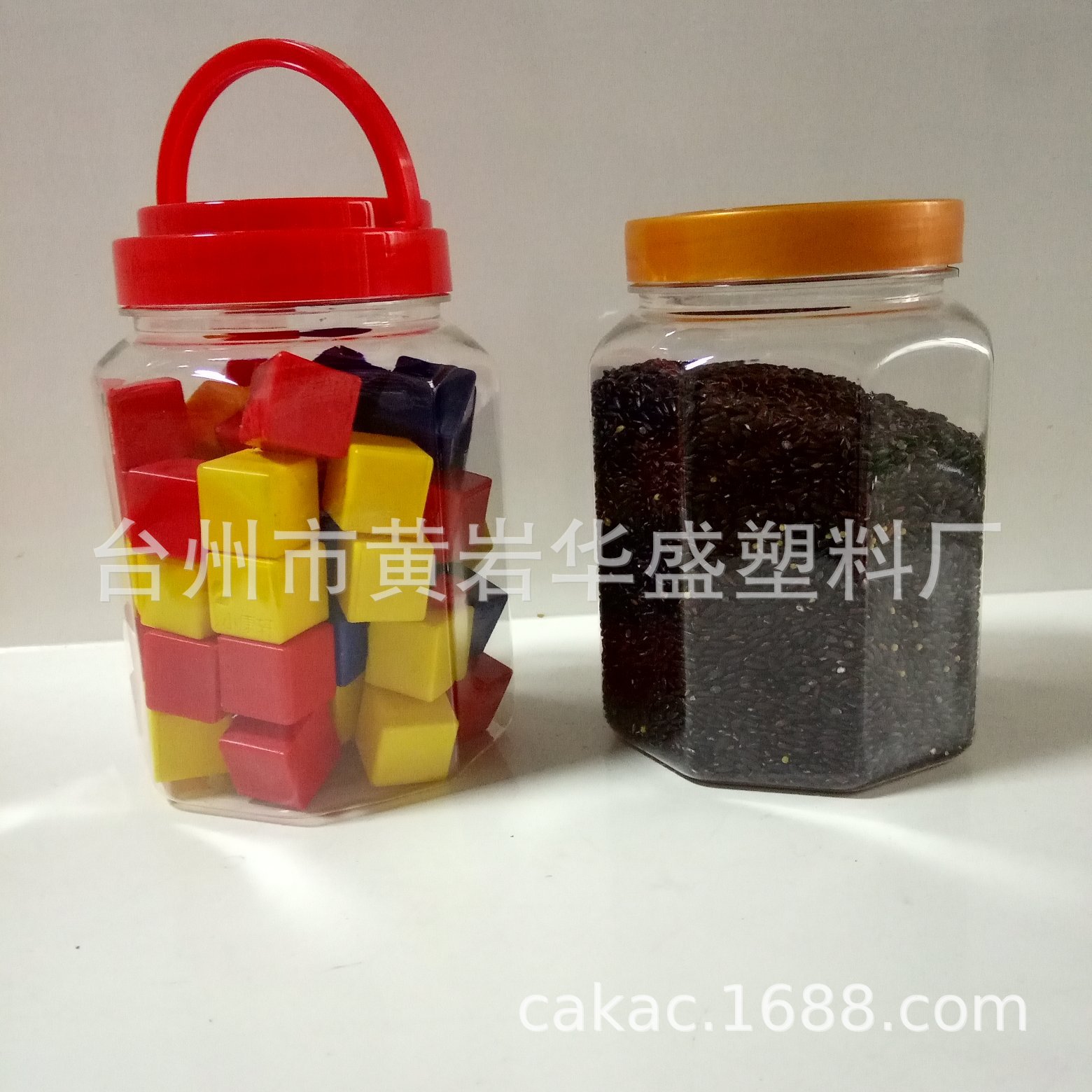 厂家现货供应八角形透明塑料包装瓶PET酱菜瓶950ML食品茶叶包装瓶