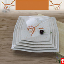 小吃碟日式寿司碟菜盘快餐具仿瓷正方形盘子创意 厂家 直销加厚秋