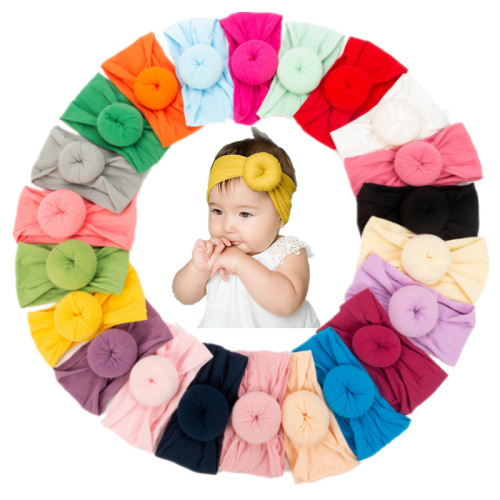 New baby girl hair accessories donut soft children's accessories cute princess hairband cross-border manufacturer wholesale