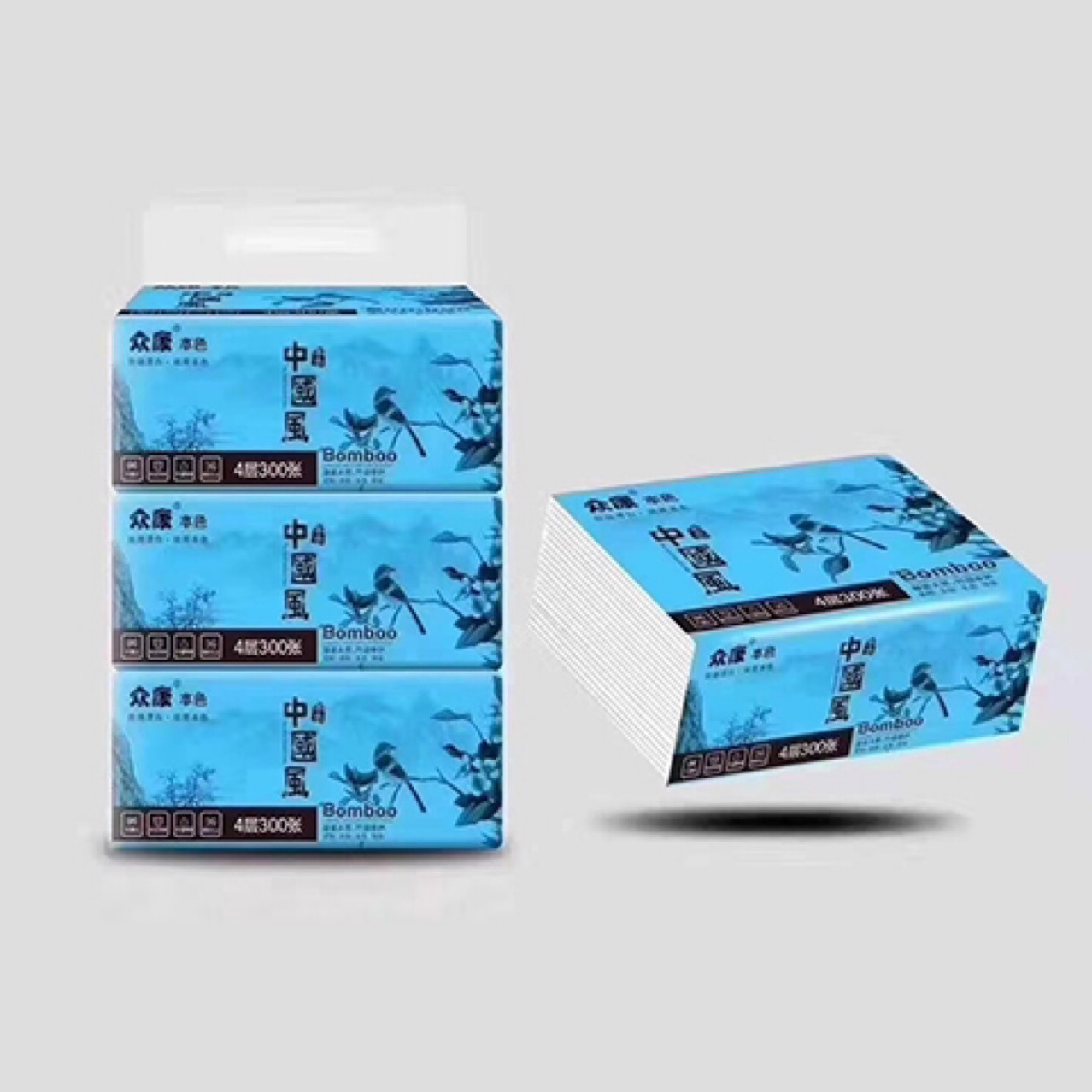 代理加盟众康抽纸木桨纸整箱婴儿可用抽取式面巾纸家庭装批发包邮|ru