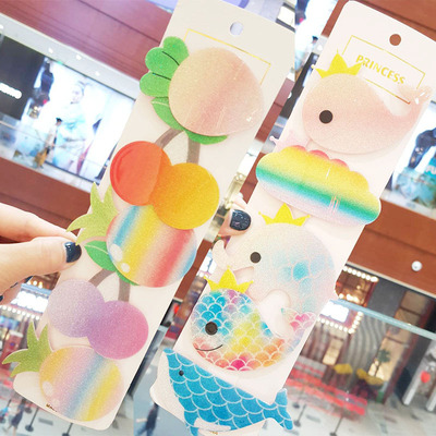 韓風亞克力少女動物BB夾 可愛鯨魚韓版少女款網紅發夾女韓國發飾